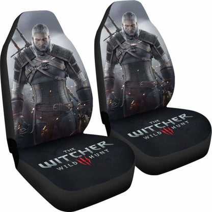 Geralt The Witcher 3: Wild Hunt Car Seat Covers Game Fan Gift Universal Fit 051012
