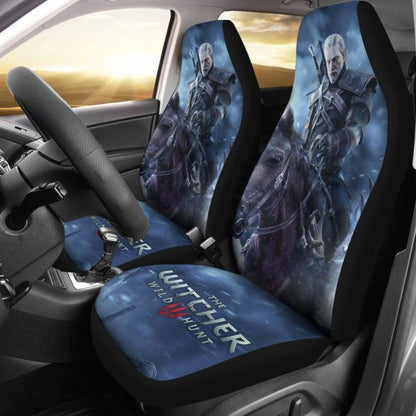 Geralt The Witcher 3: Wild Hunt Car Seat Covers Game Universal Fit 051012
