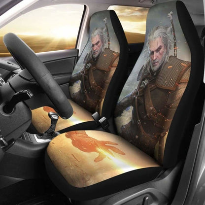 Geralt The Witcher 3: Wild Hunt Game Car Seat Covers Universal Fit 051012