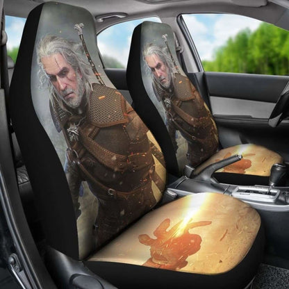 Geralt The Witcher 3: Wild Hunt Game Car Seat Covers Universal Fit 051012