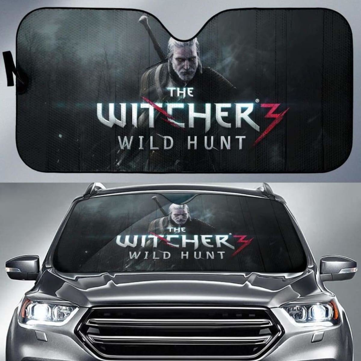 Geralt The Witcher 3: Wild Hunt Game Fan Gift Car Sun Shades Universal Fit 051012