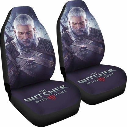 Geralt The Witcher 3: Wild Hunt Gaming 3D Car Seat Covers Universal Fit 051012