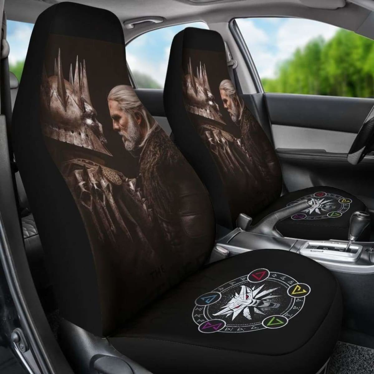 Geralt Vs Eredin The Witcher Car Seat Covers Universal Fit 051012