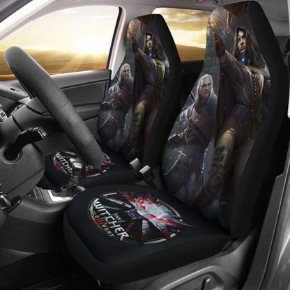 Geralt & Yennefer Car Seat Covers The Witcher 3: Wild Hunt Game Universal Fit 051012
