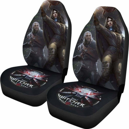 Geralt & Yennefer Car Seat Covers The Witcher 3: Wild Hunt Game Universal Fit 051012