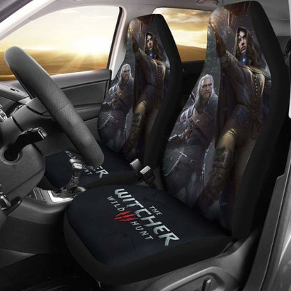 Geralt & Yennefer The Witcher 3: Wild Hunt Game Car Seat Covers Universal Fit 051012