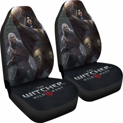 Geralt & Yennefer The Witcher 3: Wild Hunt Game Car Seat Covers Universal Fit 051012