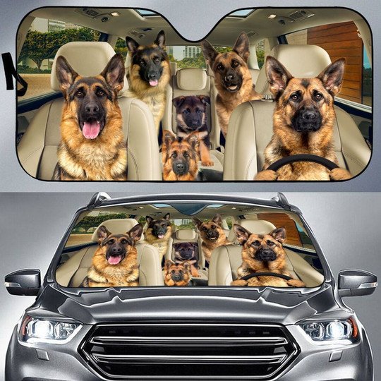 German Shepherd All Over Printed 3D Sun Shade