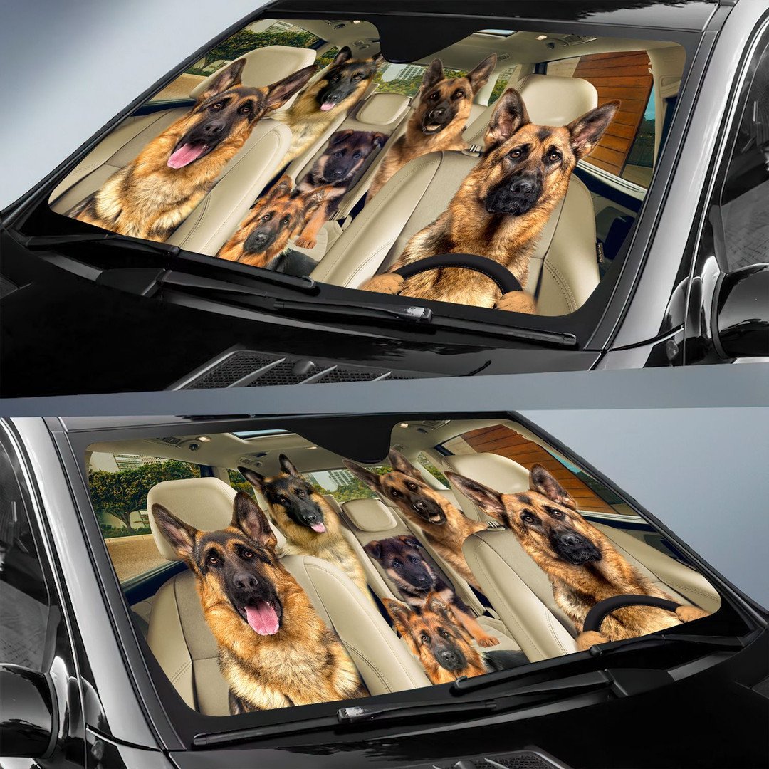German Shepherd All Over Printed 3D Sun Shade