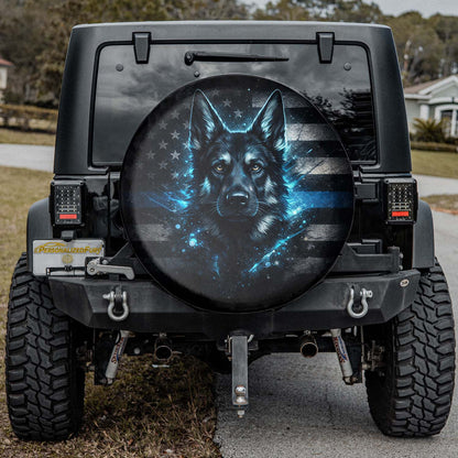 German Shepherd Car Accessories Leather Spare Tire Cover