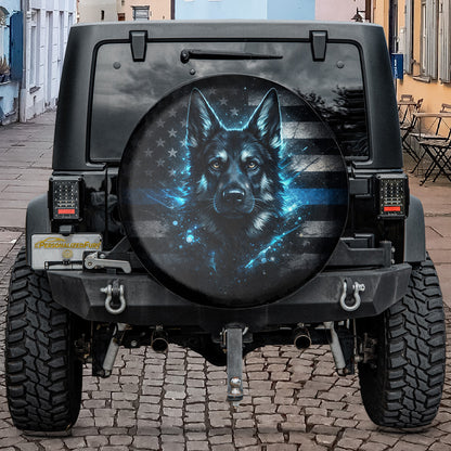 German Shepherd Car Accessories Leather Spare Tire Cover