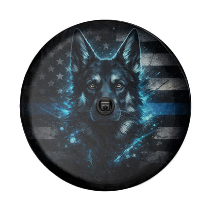German Shepherd Car Accessories Leather Spare Tire Cover