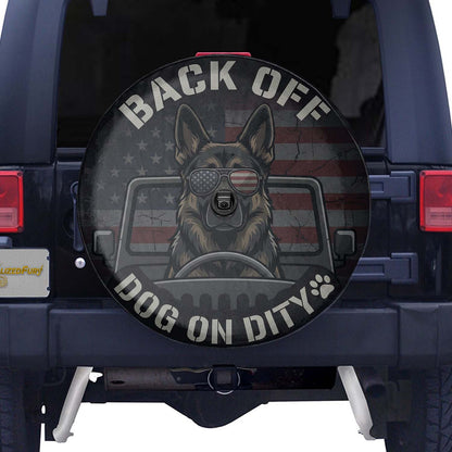 German Shepherd Pet Car Accessories Leather Spare Tire Cover