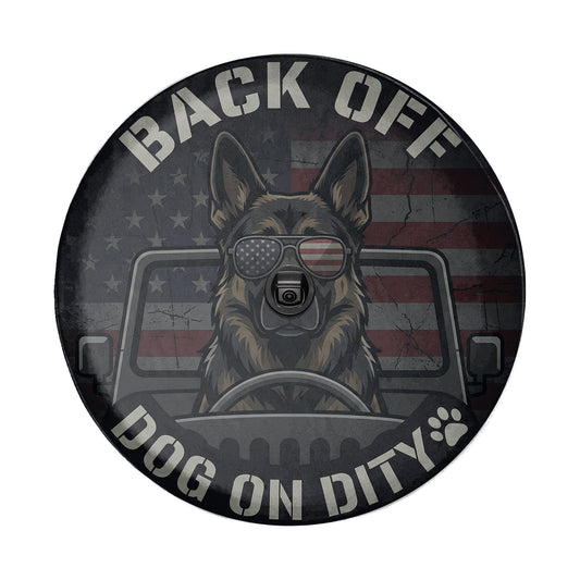 German Shepherd Pet Car Accessories Leather Spare Tire Cover