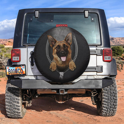 German Shepherd Zipper Car Spare Tire Cover