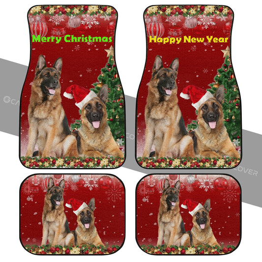 German Shepherds Car Floor Mats Custom Christmas Car Accessories For Dog Lovers