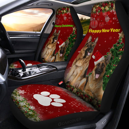 German Shepherds Car Seat Covers Custom Christmas Car Accessories For Dog Lovers