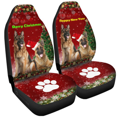 German Shepherds Car Seat Covers Custom Christmas Car Accessories For Dog Lovers