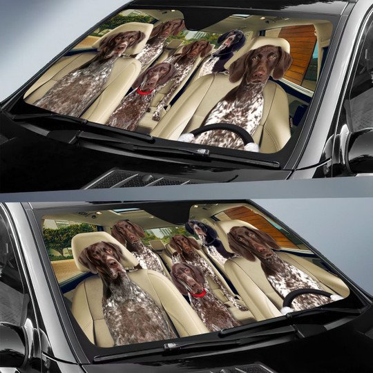German Shorthaired Pointer All Over Printed 3D Sun Shade