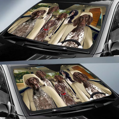 German Shorthaired Pointer All Over Printed 3D Sun Shade