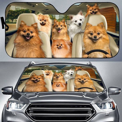 German Spitz All Over Printed 3D Sun Shade