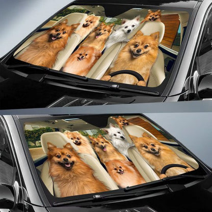 German Spitz All Over Printed 3D Sun Shade