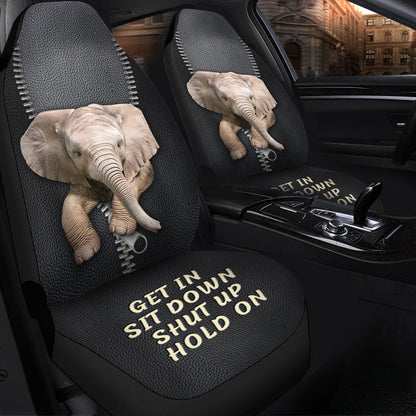 Get In Sit Down Baby Elephant Car Seat Covers