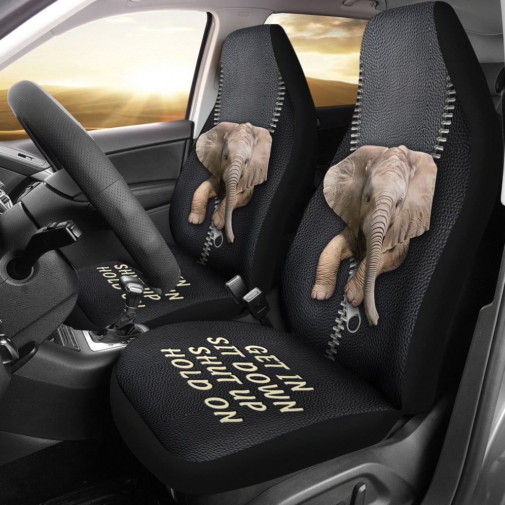 Get In Sit Down Baby Elephant Car Seat Covers