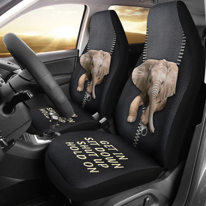 Get In Sit Down Baby Elephant Car Seat Covers