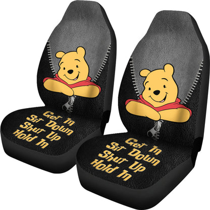 Get In Sit Down Zip Winnie The Pooh Car Seat Covers