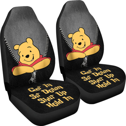 Get In Sit Down Zip Winnie The Pooh Car Seat Covers