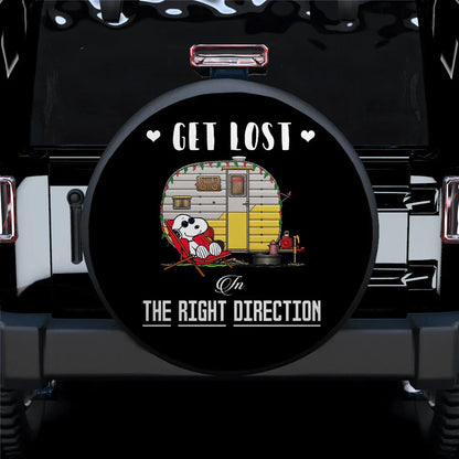 Get Lost Snoopy Jeep Car Leather Spare Tire Cover - PersonalizedFury