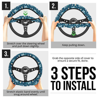 Ghibli Blue Dragon Premium Car Steering Wheel Cover