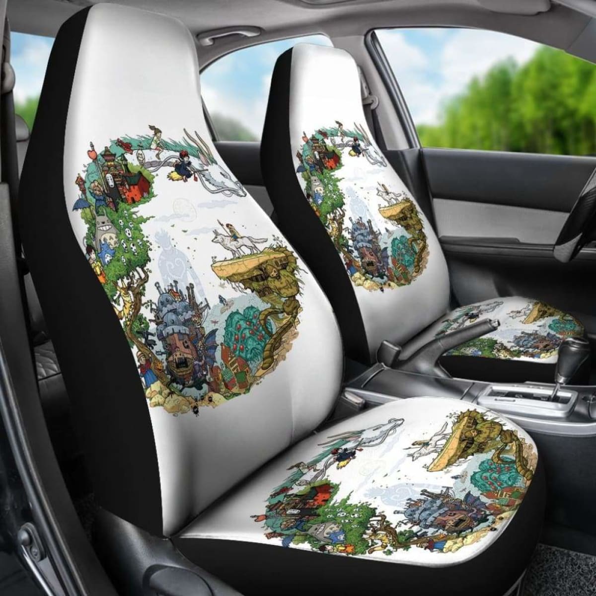 Ghibli Characters Car Seat Covers Universal Fit