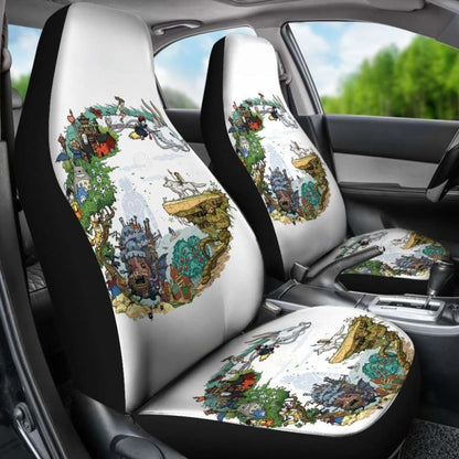 Ghibli Characters Car Seat Covers Universal Fit