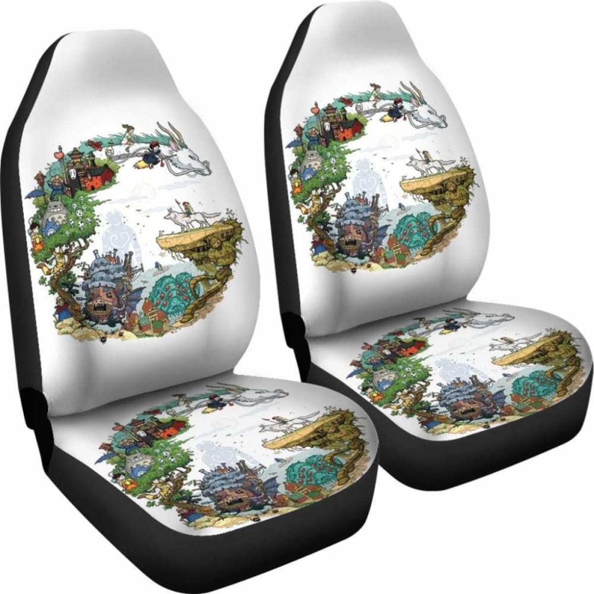Ghibli Characters Car Seat Covers Universal Fit