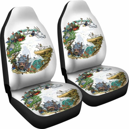 Ghibli Characters Car Seat Covers Universal Fit