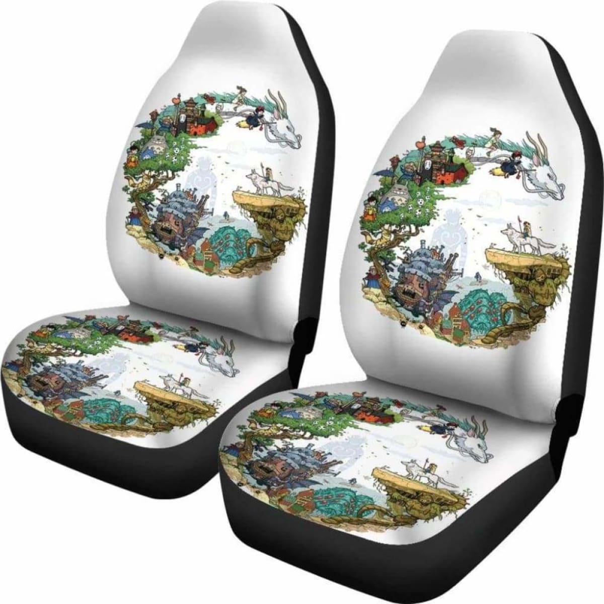 Ghibli Characters Car Seat Covers Universal Fit 051012