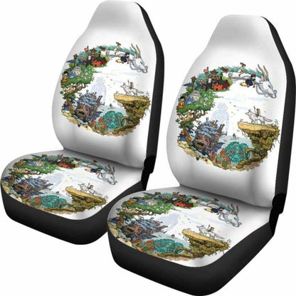 Ghibli Characters Car Seat Covers Universal Fit 051012