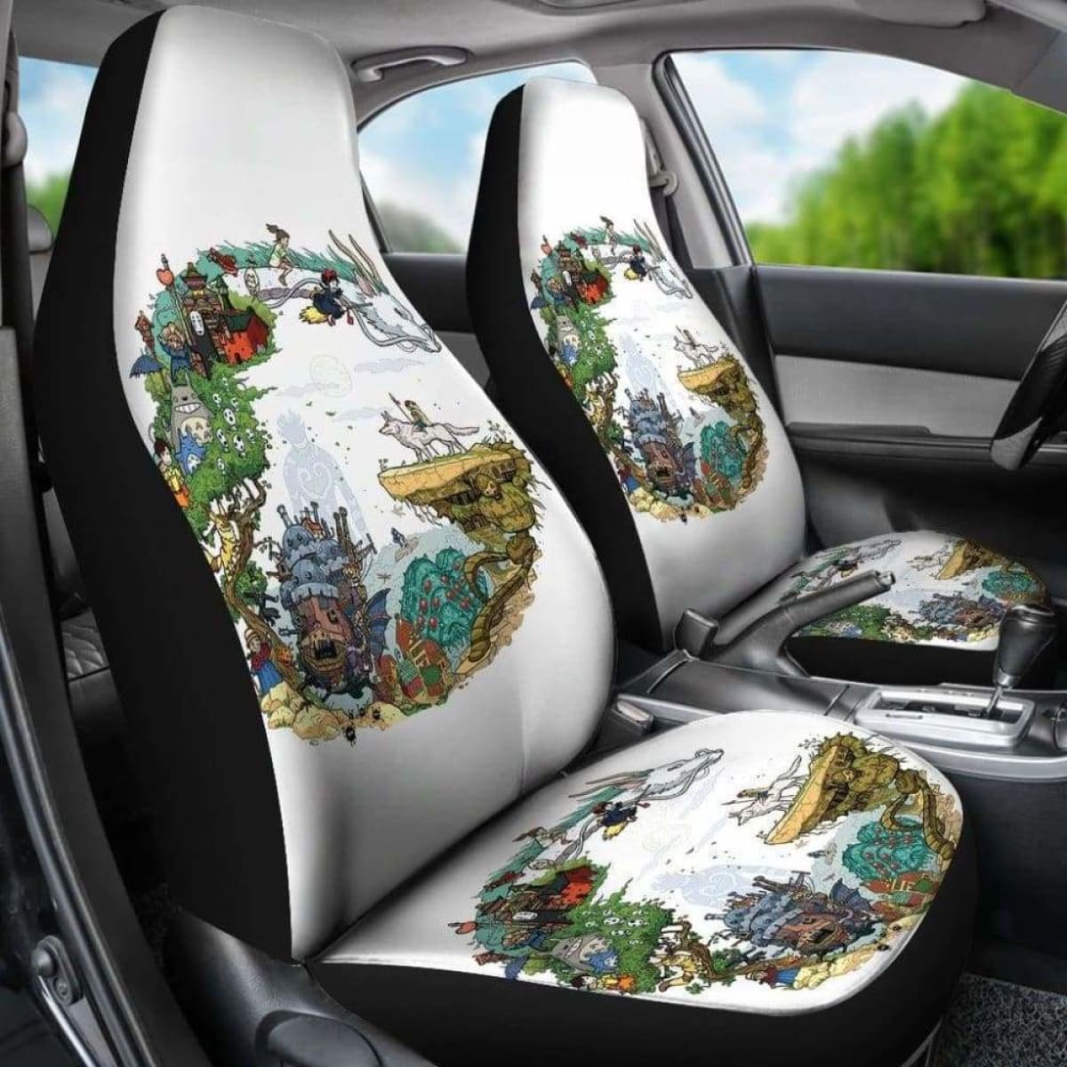 Ghibli Characters Car Seat Covers Universal Fit 051012