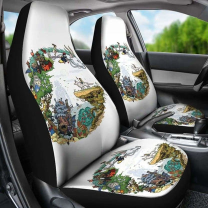 Ghibli Characters Car Seat Covers Universal Fit 051012