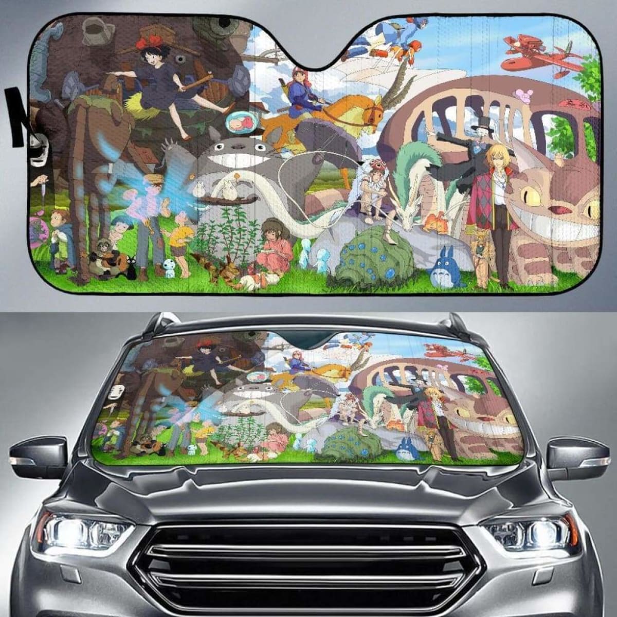 Ghibli Studio All Car Sun Shades 918b Universal Fit