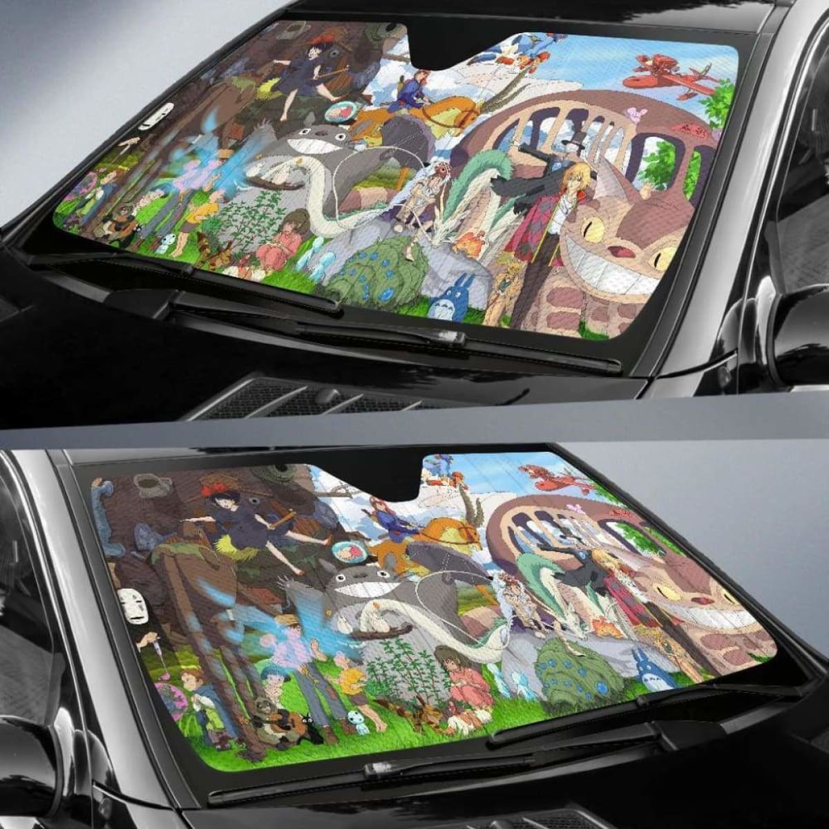 Ghibli Studio All Car Sun Shades 918b Universal Fit