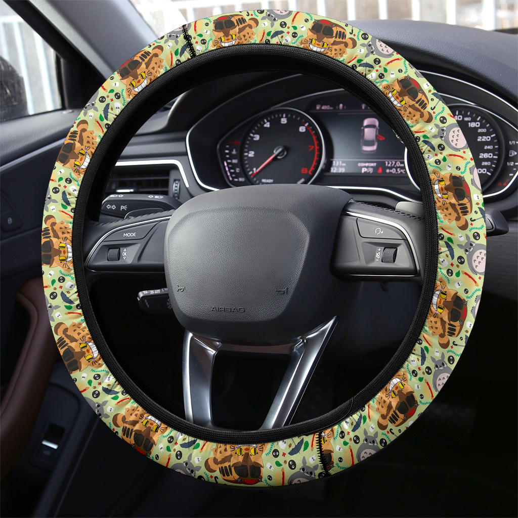Ghibli Totoro Cute Premium Car Steering Wheel Cover