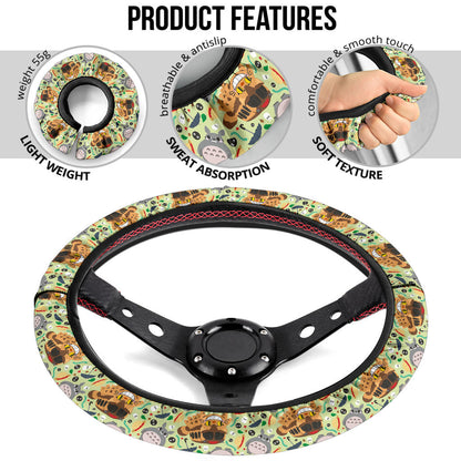 Ghibli Totoro Cute Premium Car Steering Wheel Cover