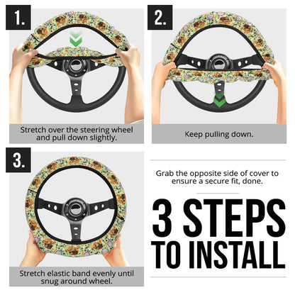 Ghibli Totoro Cute Premium Car Steering Wheel Cover