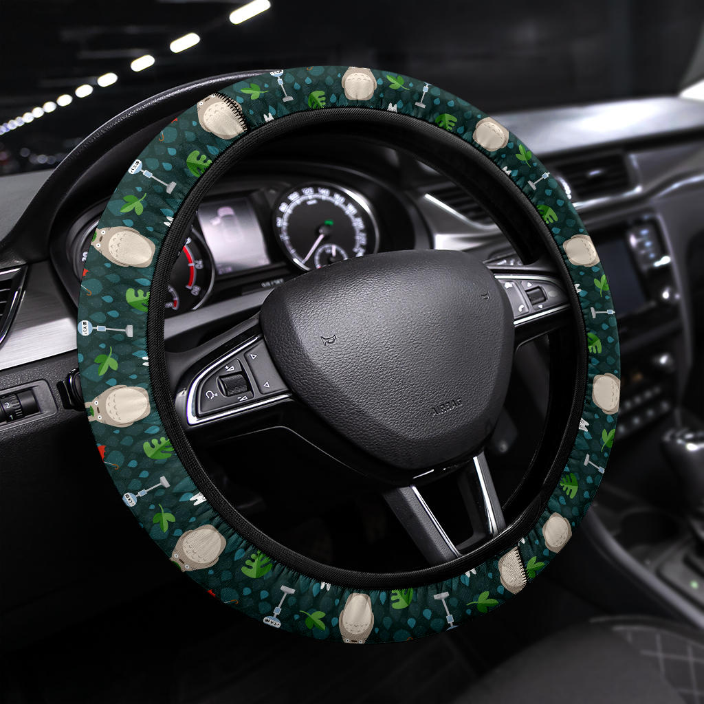 Ghibli Totoro Cute Rain Premium Car Steering Wheel Cover