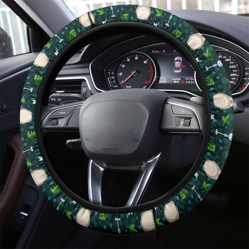Ghibli Totoro Cute Rain Premium Car Steering Wheel Cover
