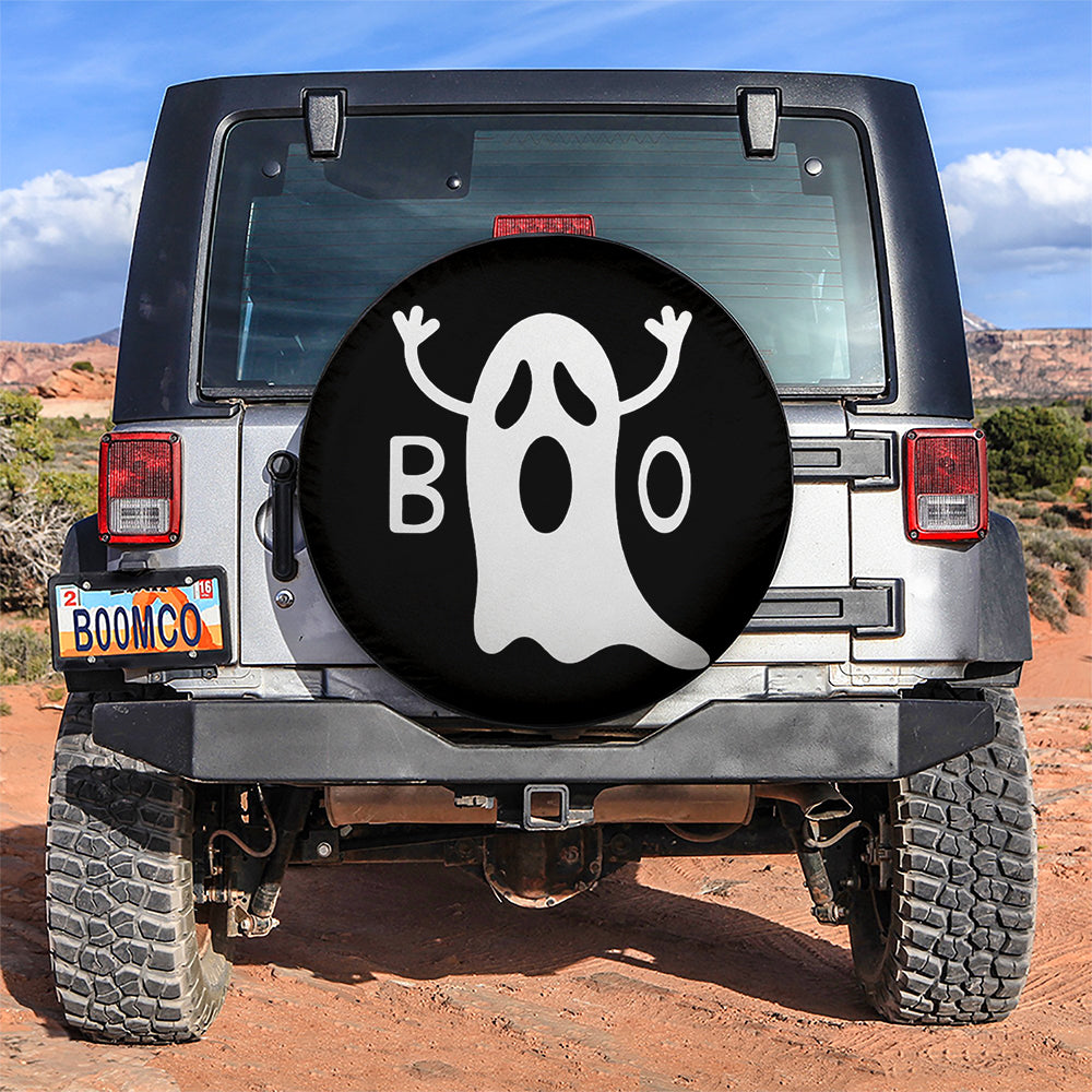 Ghost Boo Car Spare Tire Cover