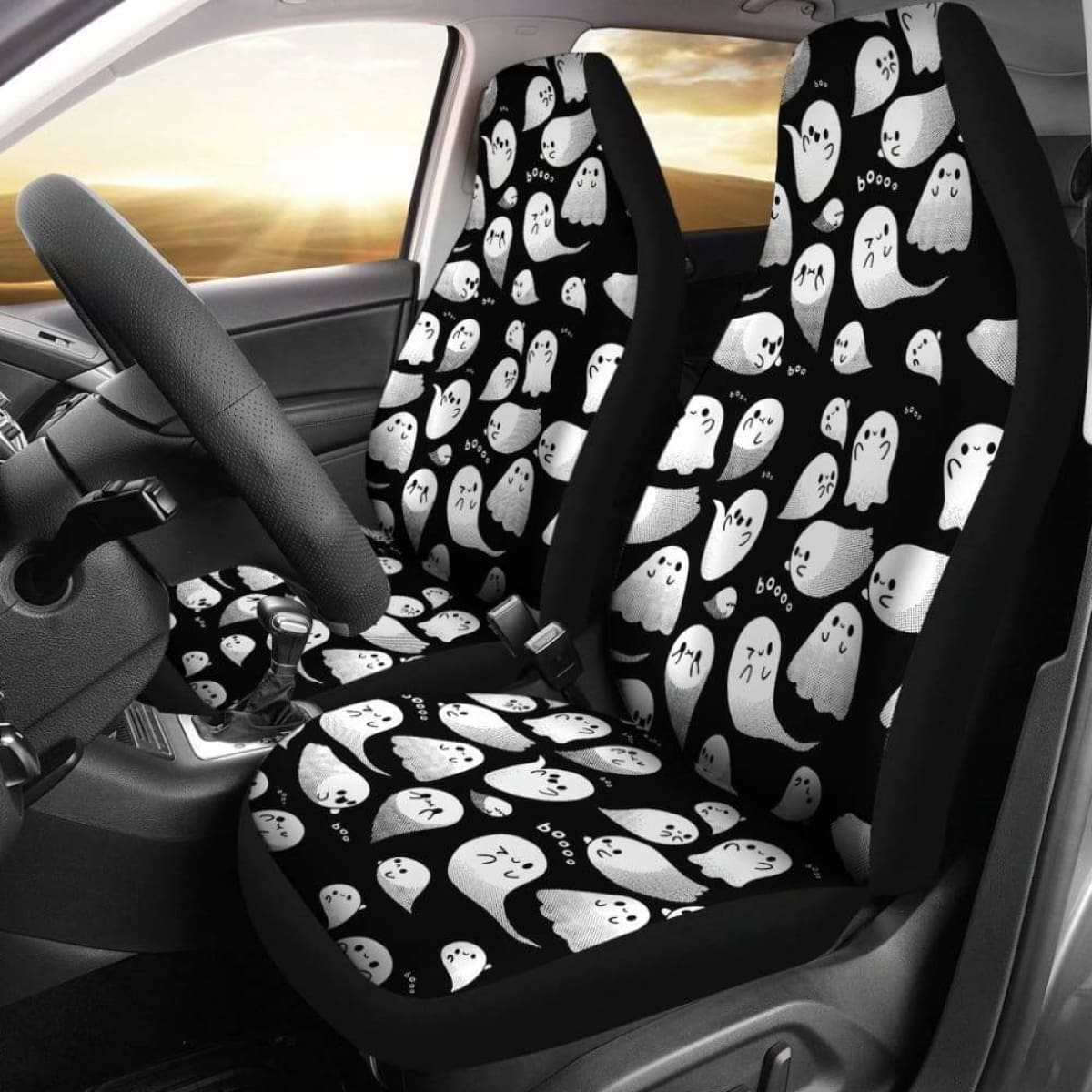 Ghost Car Seat Covers Universal Fit